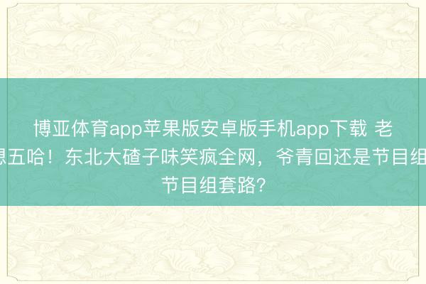 博亚体育app苹果版安卓版手机app下载 老舅追想五哈！东北大碴子味笑疯全网，爷青回还是节目组套路？