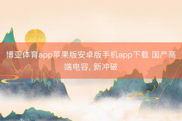 博亚体育app苹果版安卓版手机app下载 国产高端电容, 新冲破